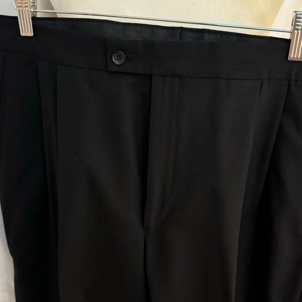Three Piece Mens Tuxedo with Black Blazer and Trousers - Picture 17 of 17